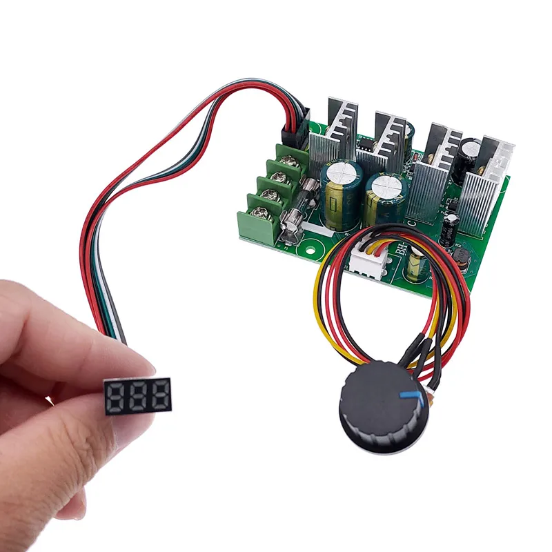 

Digital display PWM speed controller 30A DC motor 0~100% adjustable drive module Input 12V 24V