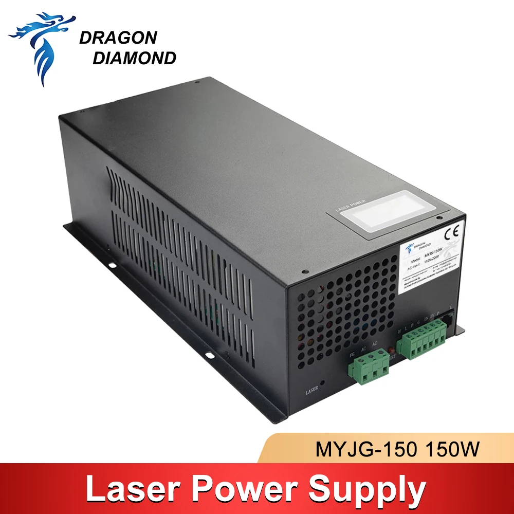 DRAGON DIAMOND 130-150W CO2 Laser Power Supply for CO2 Laser Engraving Cutting Machine MYJG Series 110V/220V