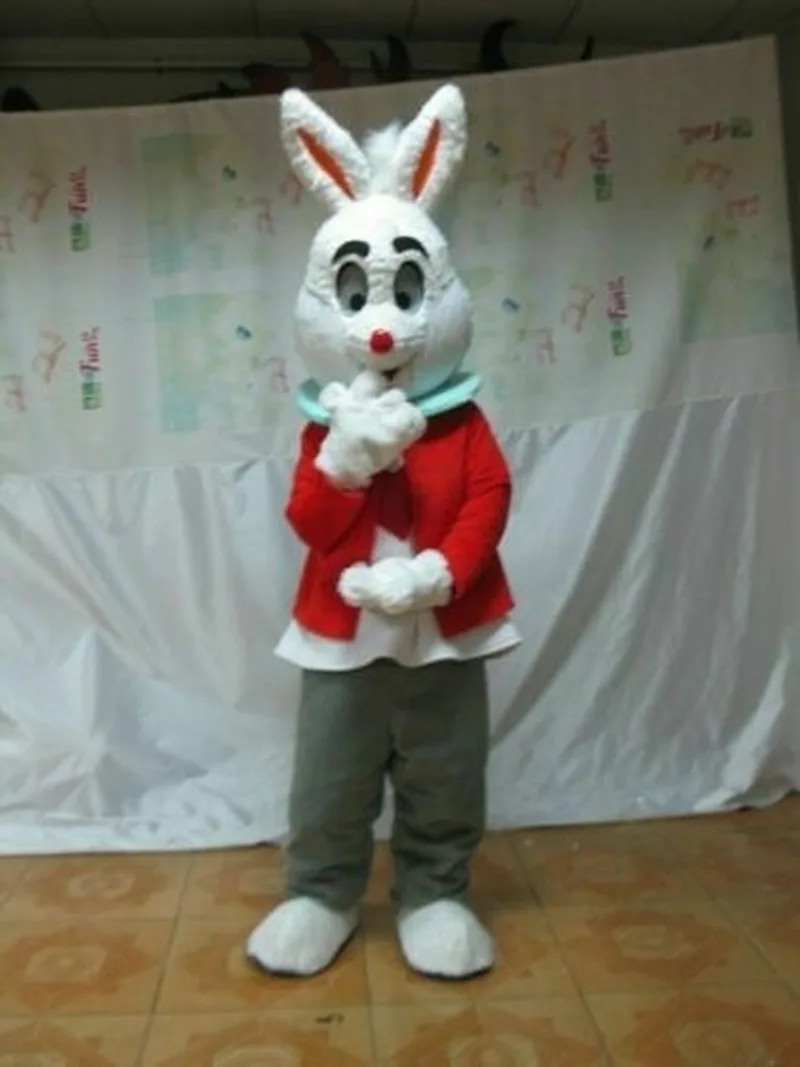 

NEW Rabbit Mascot Costume Halloween Suit NEW ** Game Dress Outfit Advertising Unisex Hallowen Christmas Gift