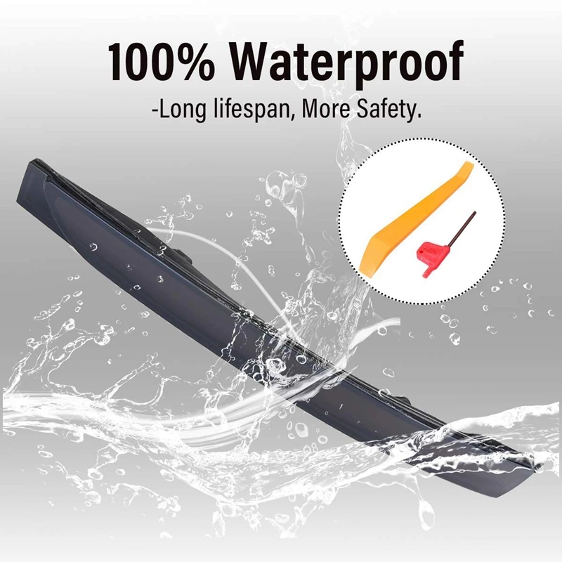 2 предмета Динамический светодиодный поворотник светильник Зеркало заднего вида