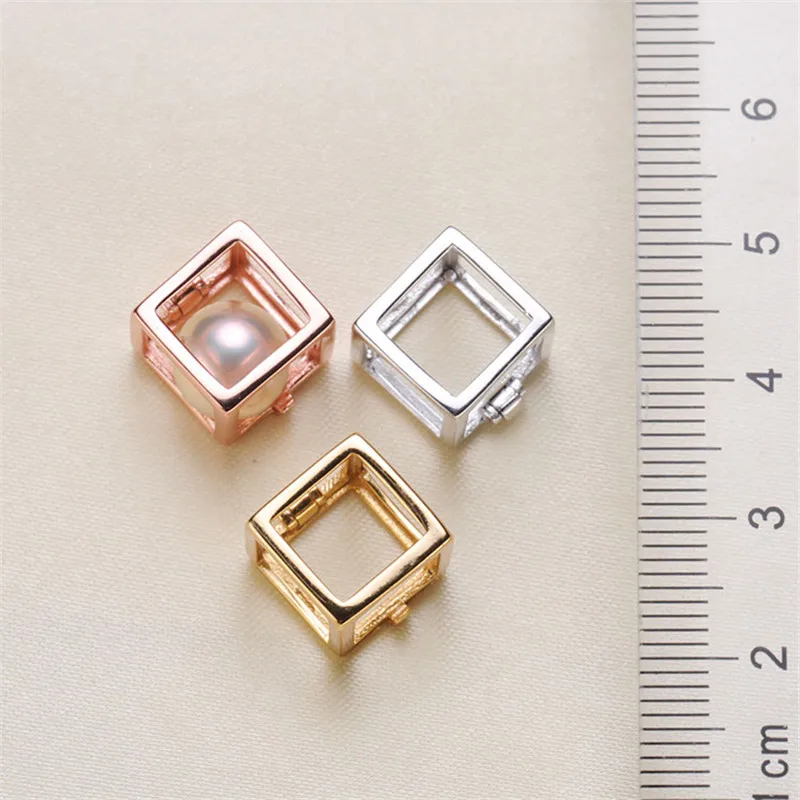 

Jewelry Handwork Pendant Base S925 Sterling Silver Pearl Pendant Accessories And Parts Findings Jewelry For DIY Fittings Women