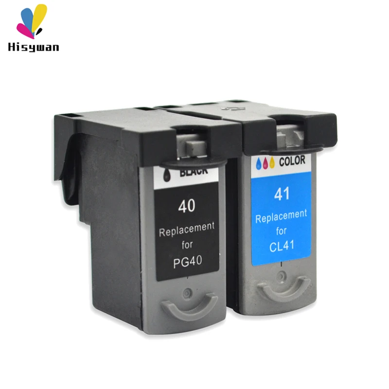 Hisywan PG40 CL41 чернильный картридж для Canon PG 40 Pixma MP140 MP150 MP160 MP180 MP190 MP210 MP220 MP450 MP470 принтер PG-40 CL-41