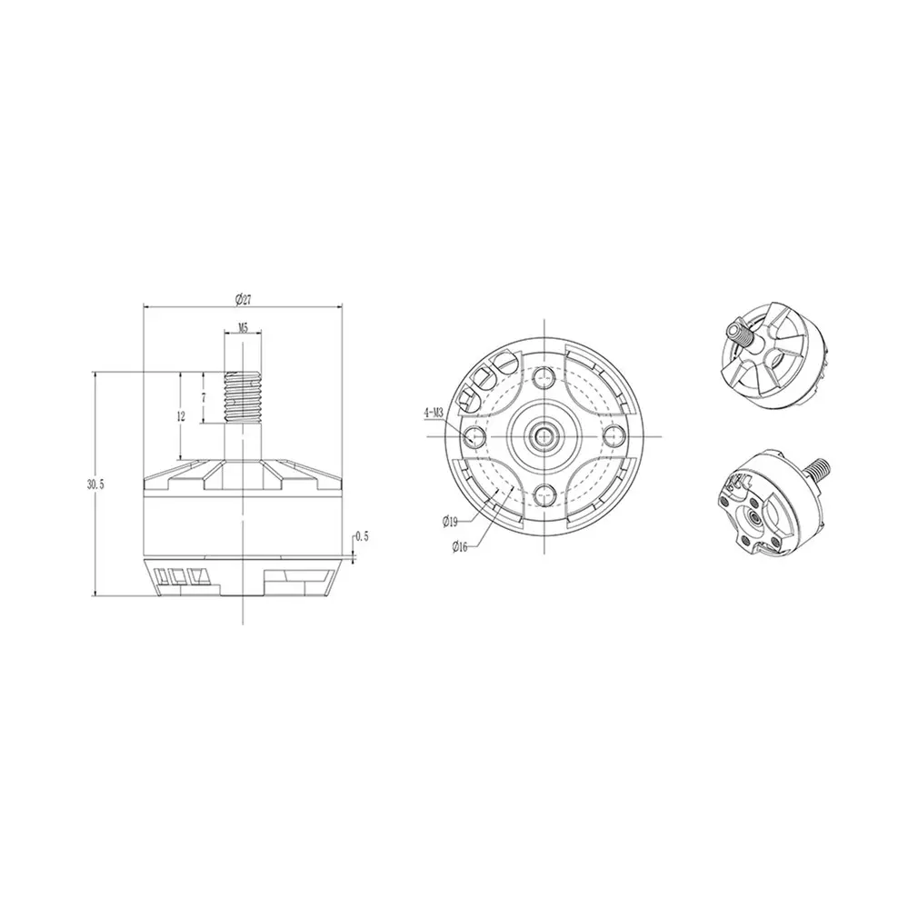 Brother Hobby Return NER R2 2205 2300KV 3-4S Racing Edition бесщеточный двигатель для FPV радиоуправляемого
