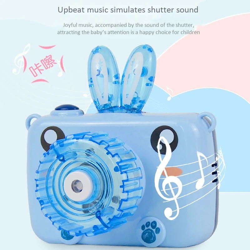 

Kids Toys Bubble Camera Automatic Electric with Light Music Bubble Blower Machine Birthday Party Wedding Props