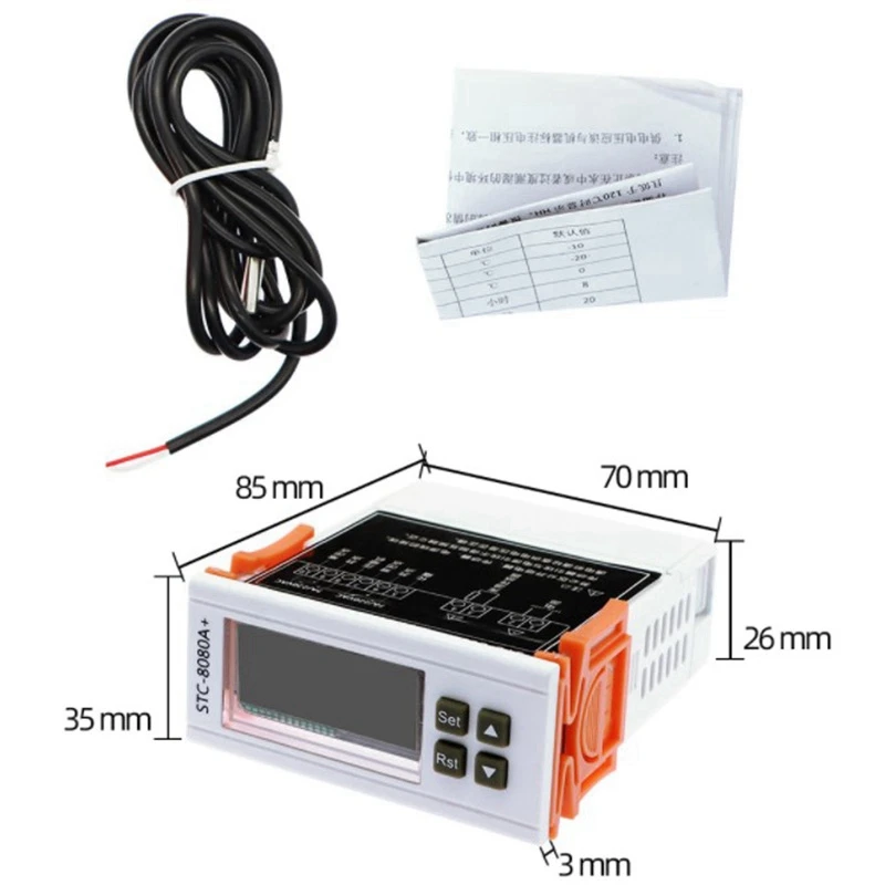 

STC-8080A+ Digital Temperature Controller Auto Timing Alarm 40% Off