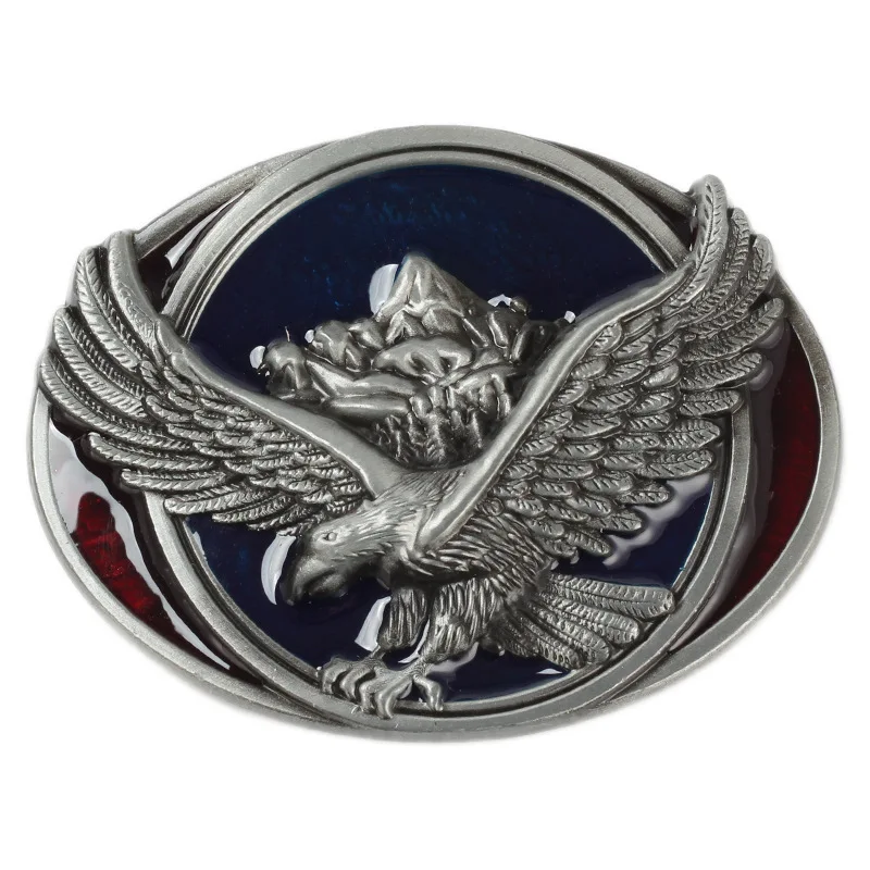 Пряжка для ремня ручной работы с рисунком орла/стервятника аксессуары сделай сам