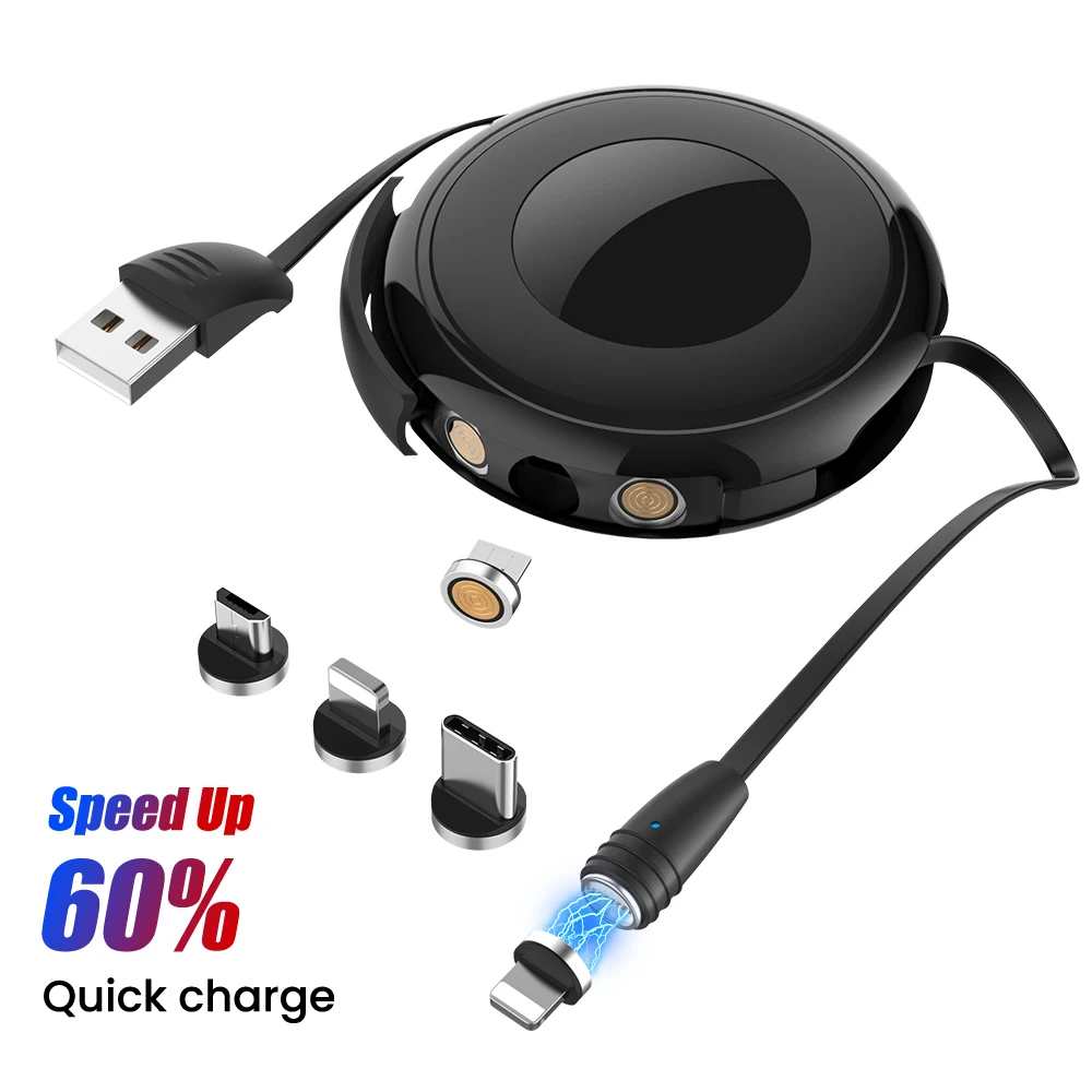 Магнитный кабель 3 в 1 Micro USB/Type-C для iPhone 12 11 Huawei Xiaomi Mi 10 | Мобильные телефоны и