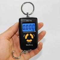 mini hand held hanging scale 45kg10g lcd digital traveling fishing pocket suitcase hook weight luggage scale