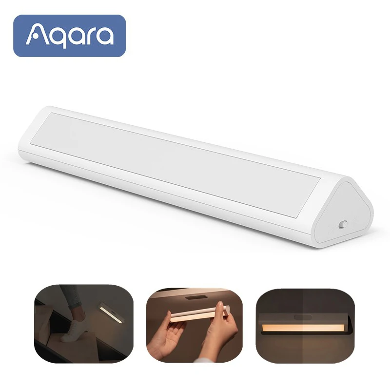 

New Aqara Induction LED Night Light Magetic Design 2 Level Brightness Human Body Sensor Wiring Free Household Intelligent Lamp