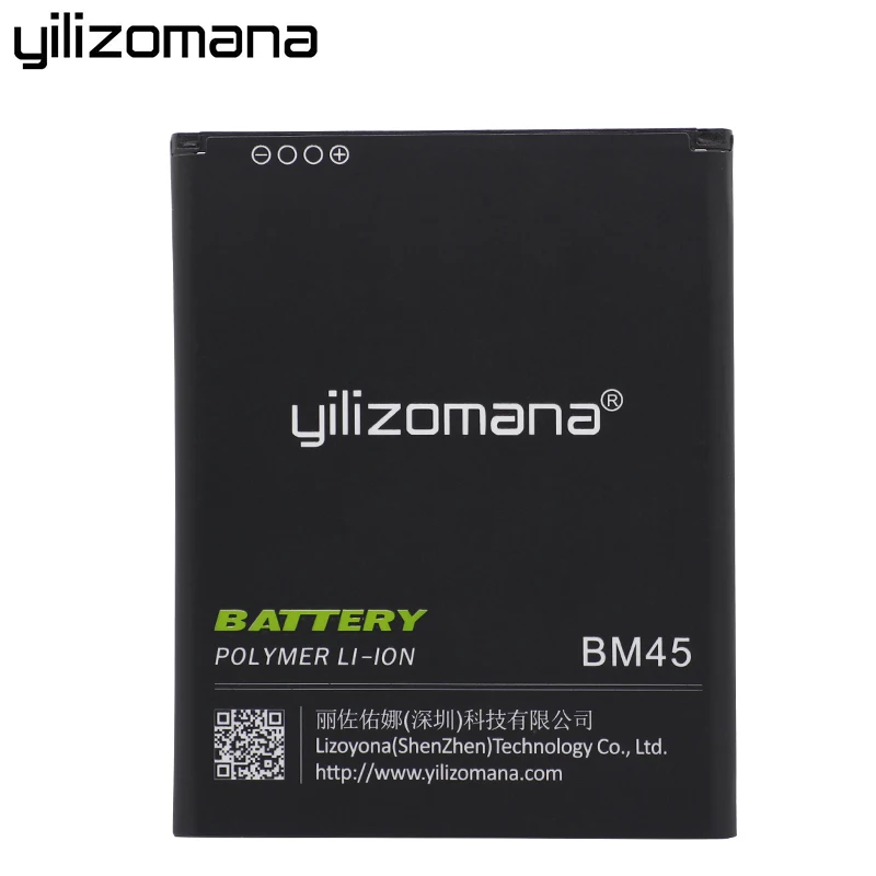 YILIZOMANA Оригинальный аккумулятор для телефона BM45 Xiaomi Redmi Note 2 Емкость 3020 мАч