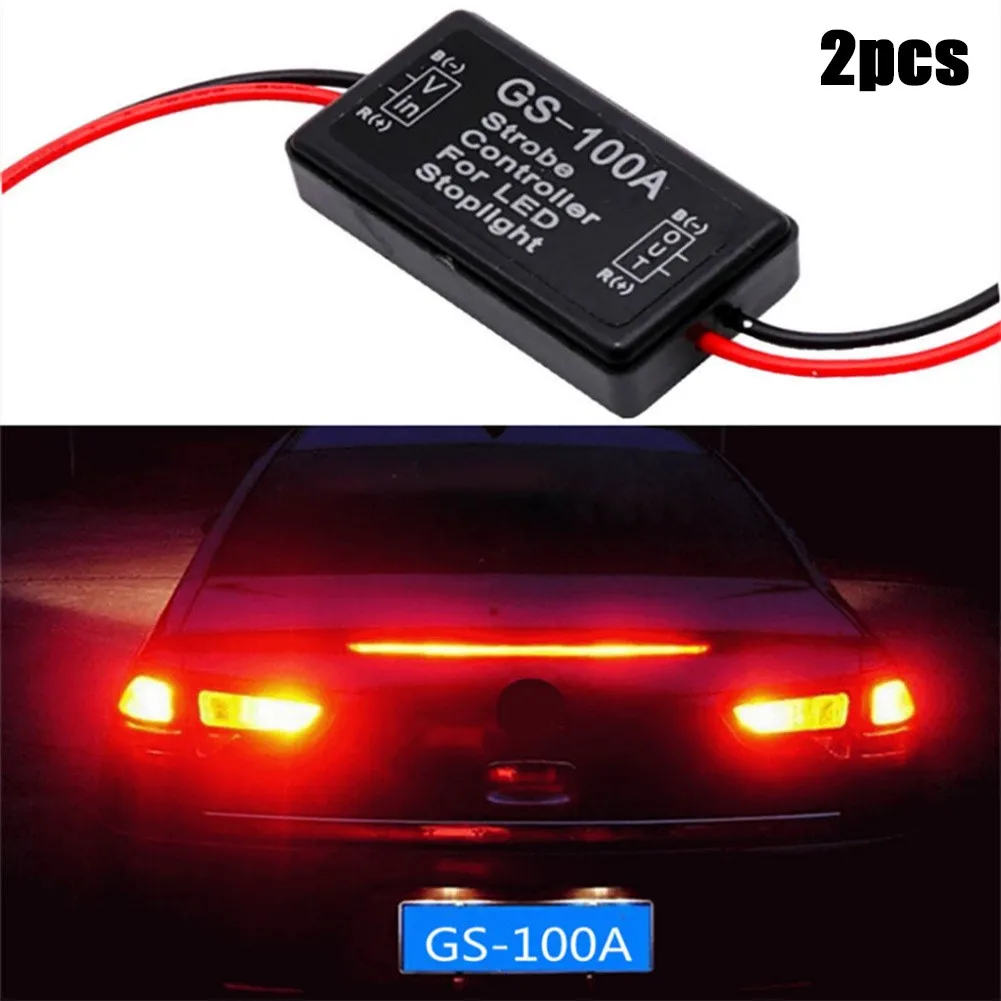 

Brake Strobe Controller Flasher LED Flash Strobe Controller Kit 42*21*12MM Flasher Module GS-100A Parts
