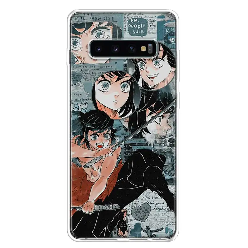 kimetsu no yaiba demon slayer anime phone case for samsung galaxy a50 a70 a40 a30 a20e a10 note 10 lite 9 8 20 ultra a6 a7 a8 a9 free global shipping