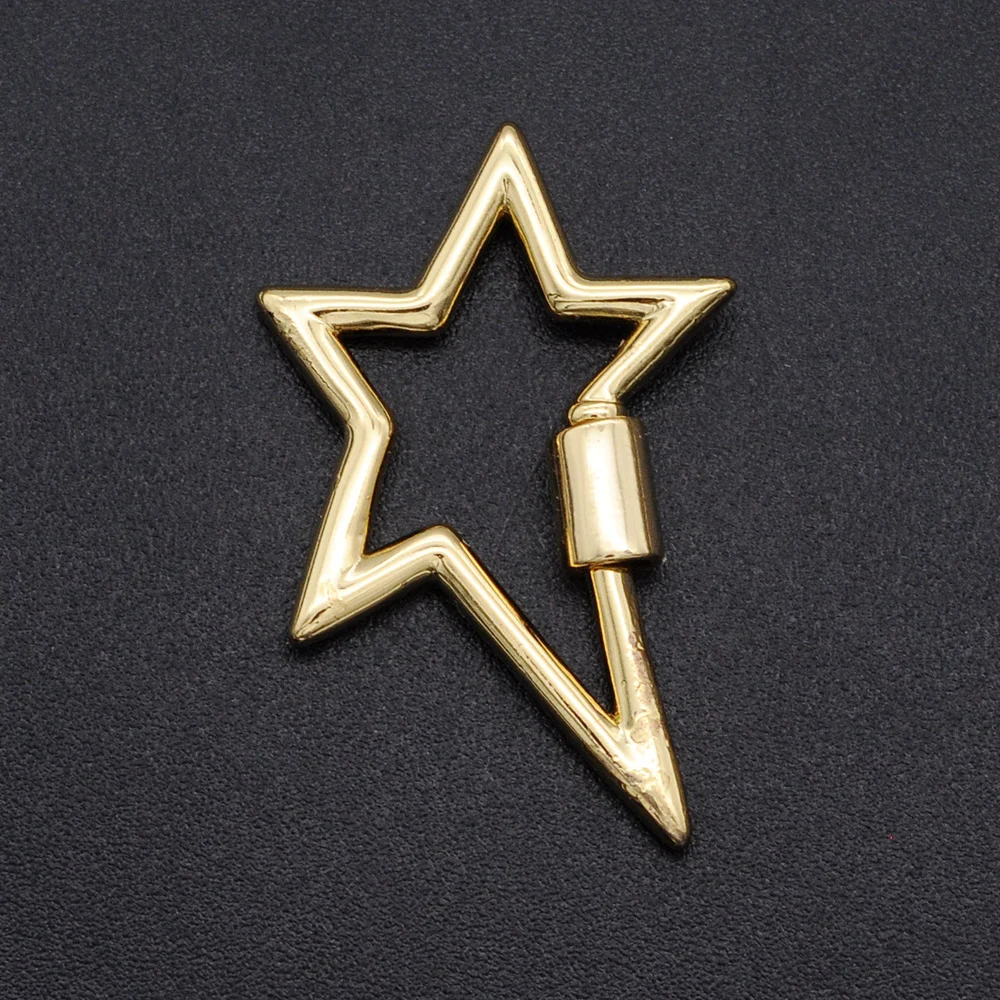

31mm Star Spiral Lock Hook diy Jewelry Clasp Wholesale Factory Sale Trendy Style Clasps Bracelet Making Clasps OEM Order Accept