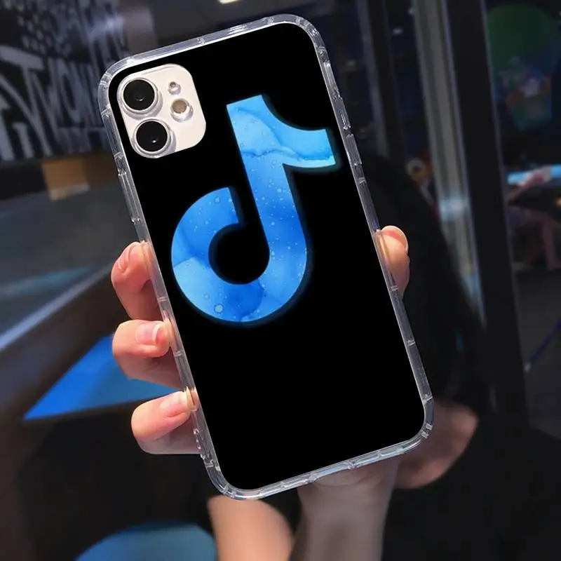 

Tik Musical Soft Phone Case Transparent Case For Iphone 6 6s 7 8 Plus XR X XS 11 12 Pro Max