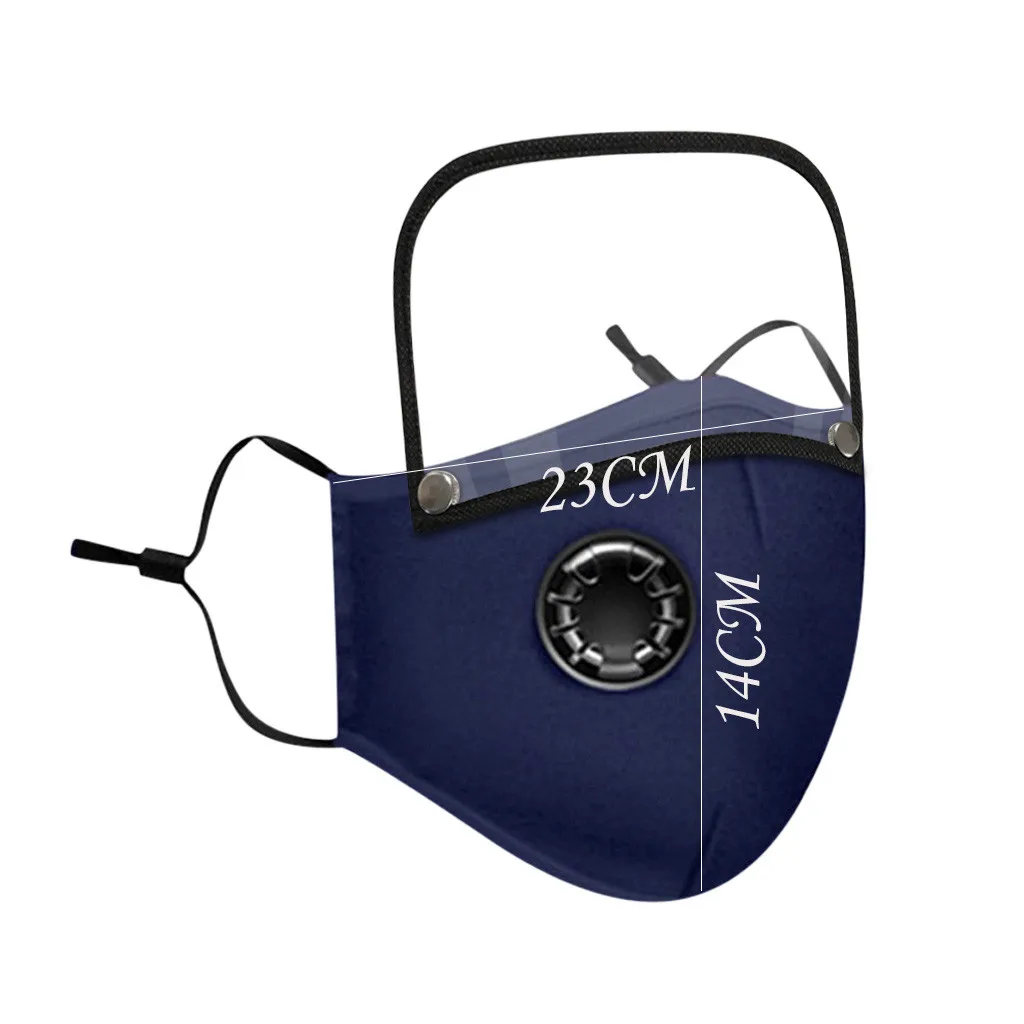 4 шт. многоразовая моющаяся маска для взрослых с фильтром и съемными глазами