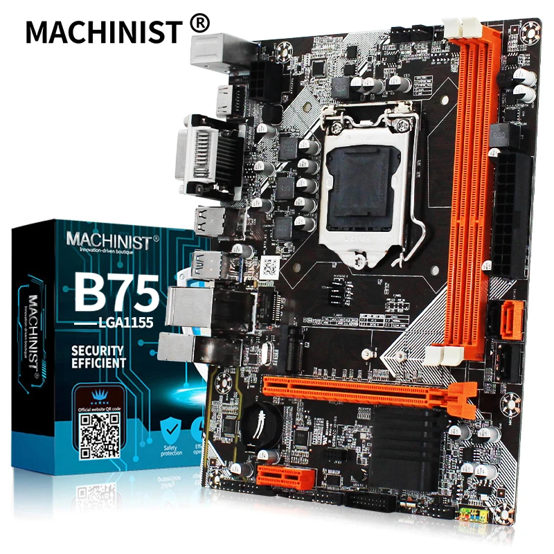 Материнская плата для настольного компьютера MACHINIST B75 LGA1155 процессора Intel i3 i5 i7
