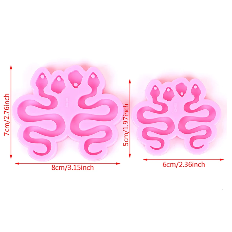 

Snake Earrings Diy Crystal Epoxy Silicone Mold Keychain Silicone Mold DIY UV Resin Molds