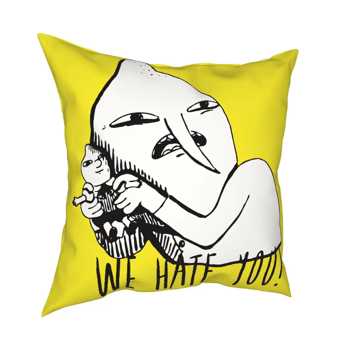 

Lemongrab из мультфильма «Время приключений» Подушка Чехол Мягкий чехол для подушки из полиэстера Декор Подушка Чехол Обложка домашний на молн...