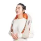 Masajeador eléctrico Shiatsu en forma de U para espalda, cuello, hombros y cuerpo, masajeador con calefacción infrarroja 4D, dispositivo de masaje para coche/hogar