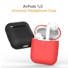 Силиконовый чехол для Apple Air Pod, чехол 2 1, аксессуары для беспроводных Bluetooth наушников Airpods, чехол для Apple Airpods 2