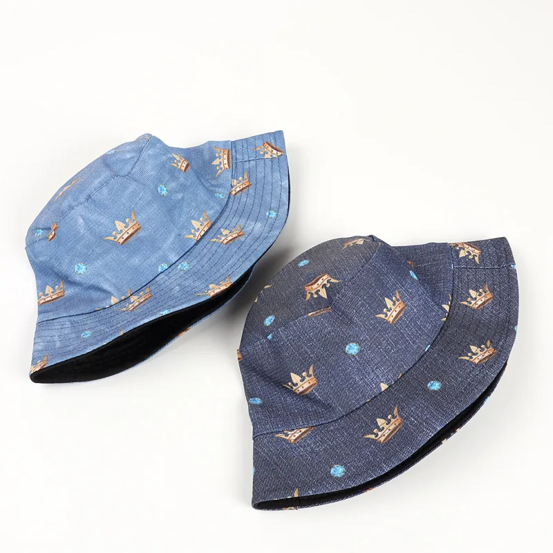 2020 Новый ведро Шапки корона шляпа рыболова для Для женщин в Корейском стиле