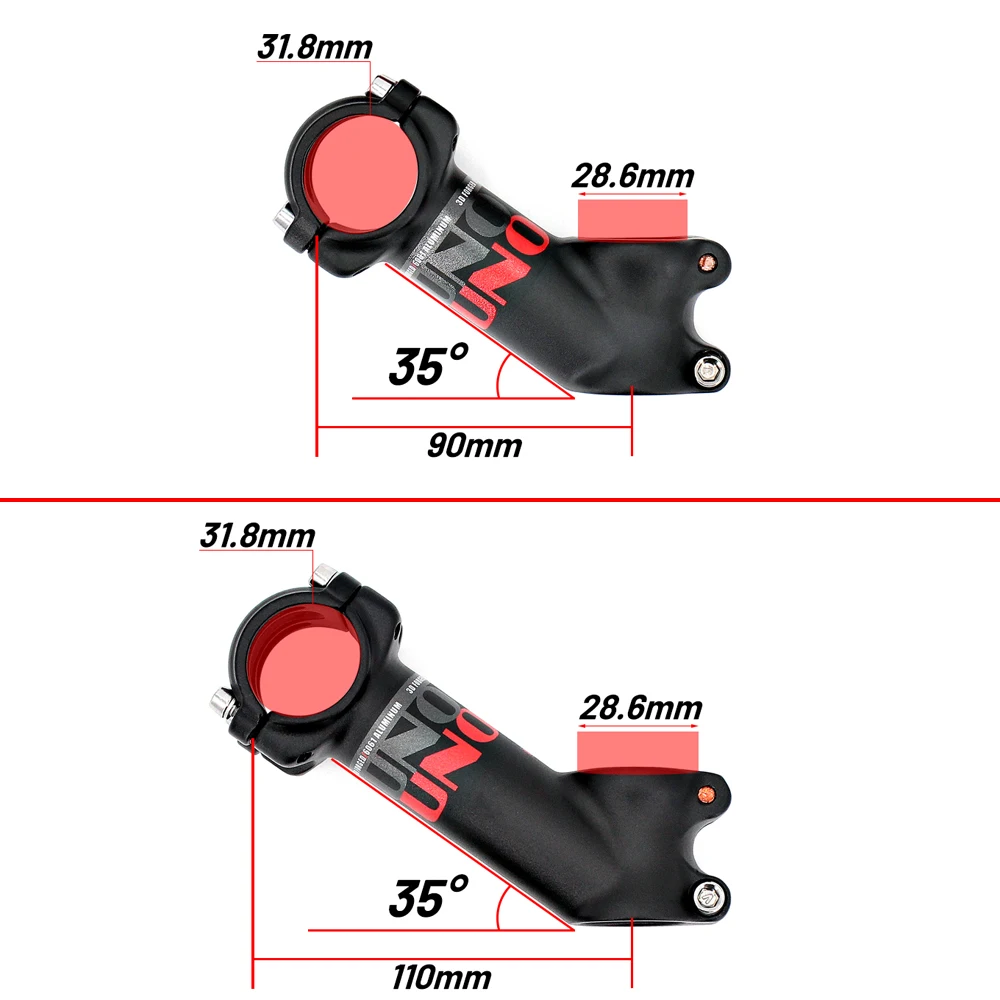 Вынос руля велосипеда UNO MTB 7 градусов 17 28 6 мм 31 8 60-130