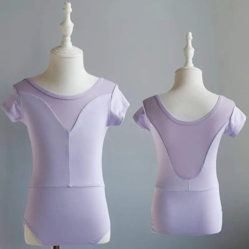 

Short Sleeve Gymnastics Leotard Kids Ballet Leotards for Girls Dance Bodysuit Bodywear Stretch Spandex Swimsuit for dancing