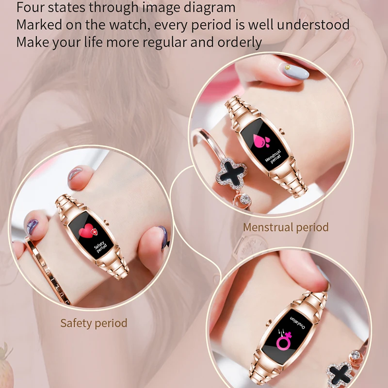 

Smart Watch Women's Bracelet Pedometer Heart Rate Monitor Bluetooth Music IP67 Waterproof Wristbands Smart Bracelet Smartwatch