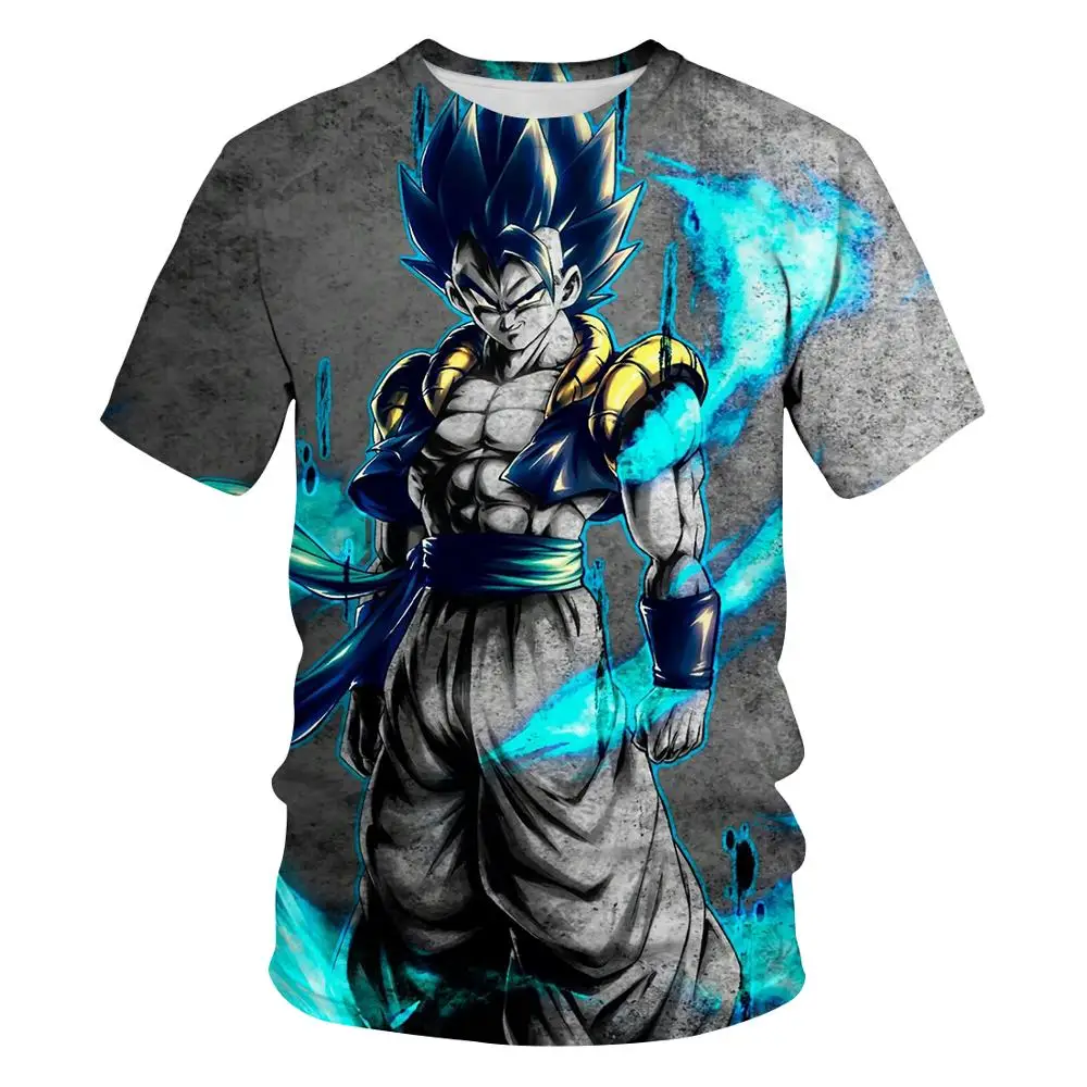 Новинка 2020 футболки с 3D принтом Dragon Ball Z забавная футболка мультипликационным