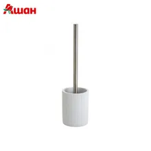 Ёршик с подставкой Actuel, белый, 9х10х38,5 см