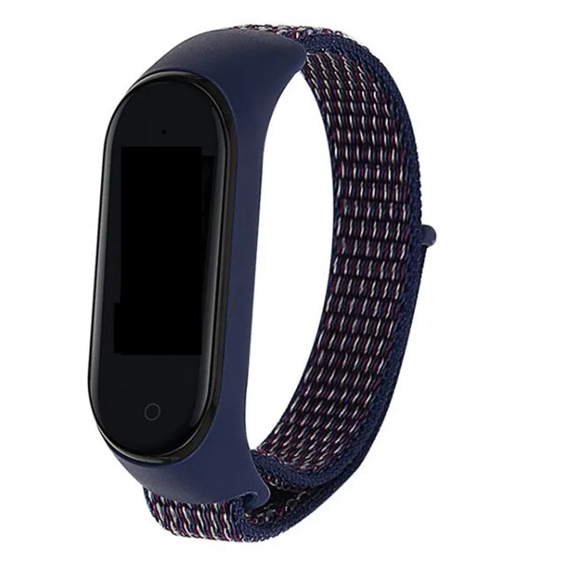 Нейлоновый универсальный ремешок для браслета Mi Band 3 4 5 сменный силиконовый на