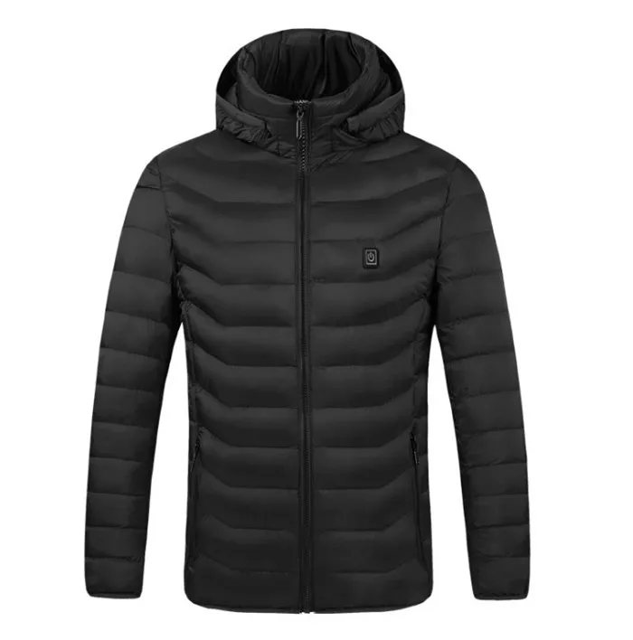 Высокое качество, куртки с подогревом, жилет, пуховик, хлопок, для мужчин и женщин, пальто для улицы, USB, Электрический нагрев, куртки с капюшоном, теплое зимнее термо пальто
