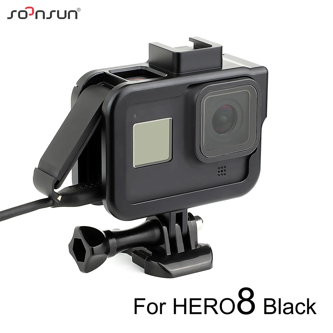 Защитная рамка SOONSUN из алюминиевого сплава чехол Обложка для GoPro Hero 8 черные