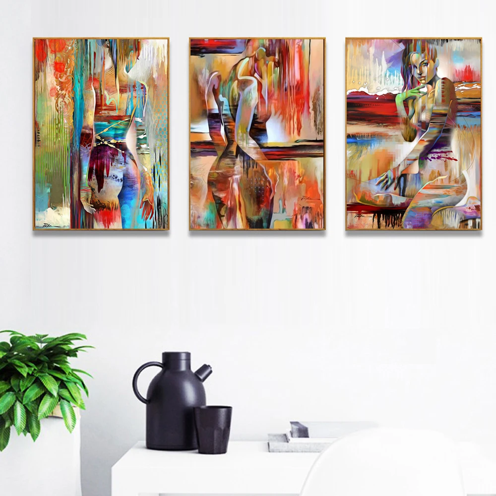 Холст настенное искусство уличная живопись современный хип хоп граффити секс