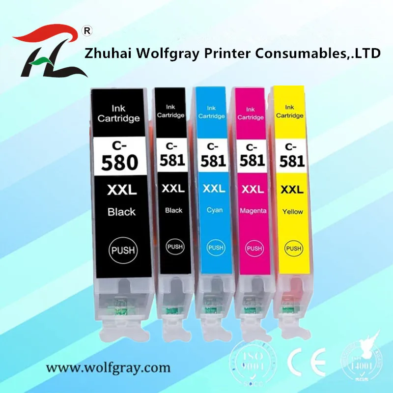 Чернильный картридж для canon 580 581 Φ PGI580 580XL принтера PIXMA TR7550 TR8550 TR 7550 TS6150 TS6151 TS