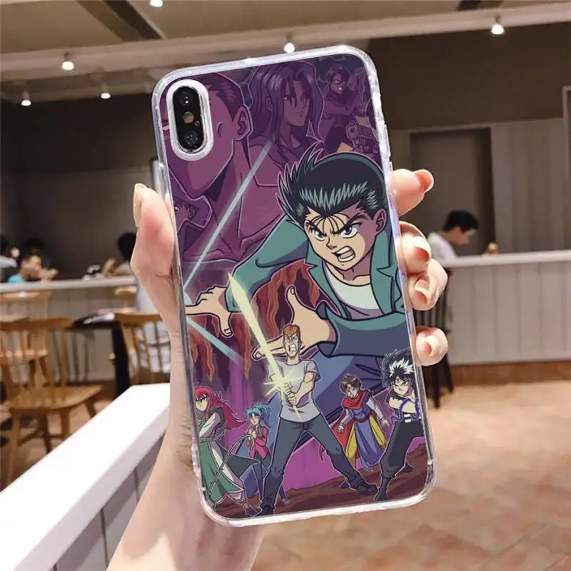 

Yu Yu Yuyu Hakusho anime Phone Case For iphone 12 11 8 7 6s 6 5 5s 5c se plus mini x xs xr pro max Transparent soft