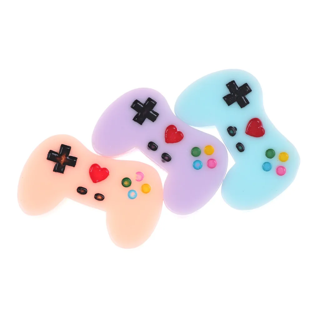 

5pcs/lot 18*28mm Flat Back Resin Game Machine 18*28mm Scrapbooking Craft Cabochon For Dollhourse Accessories Game Machine Handle