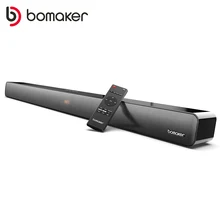 BOMAKER 100W TV Sound Bar Wired&Wireless Bluetooth Home 9 EQs/Deep Bass/CEC Remote/3D Surround SoundBar PC Theater TV Speaker