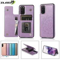 leather case for samsung galaxy s21 s20 fe s10 s9 s8 note 8 9 10 20 ultra plus s7edge magnetic card slot wallet phone bags cover