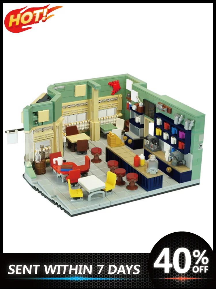 

Street View Gilmored Girls - Luke's Diner Constructor Educational Toys Building Blocks Bricks For Kids Gifts