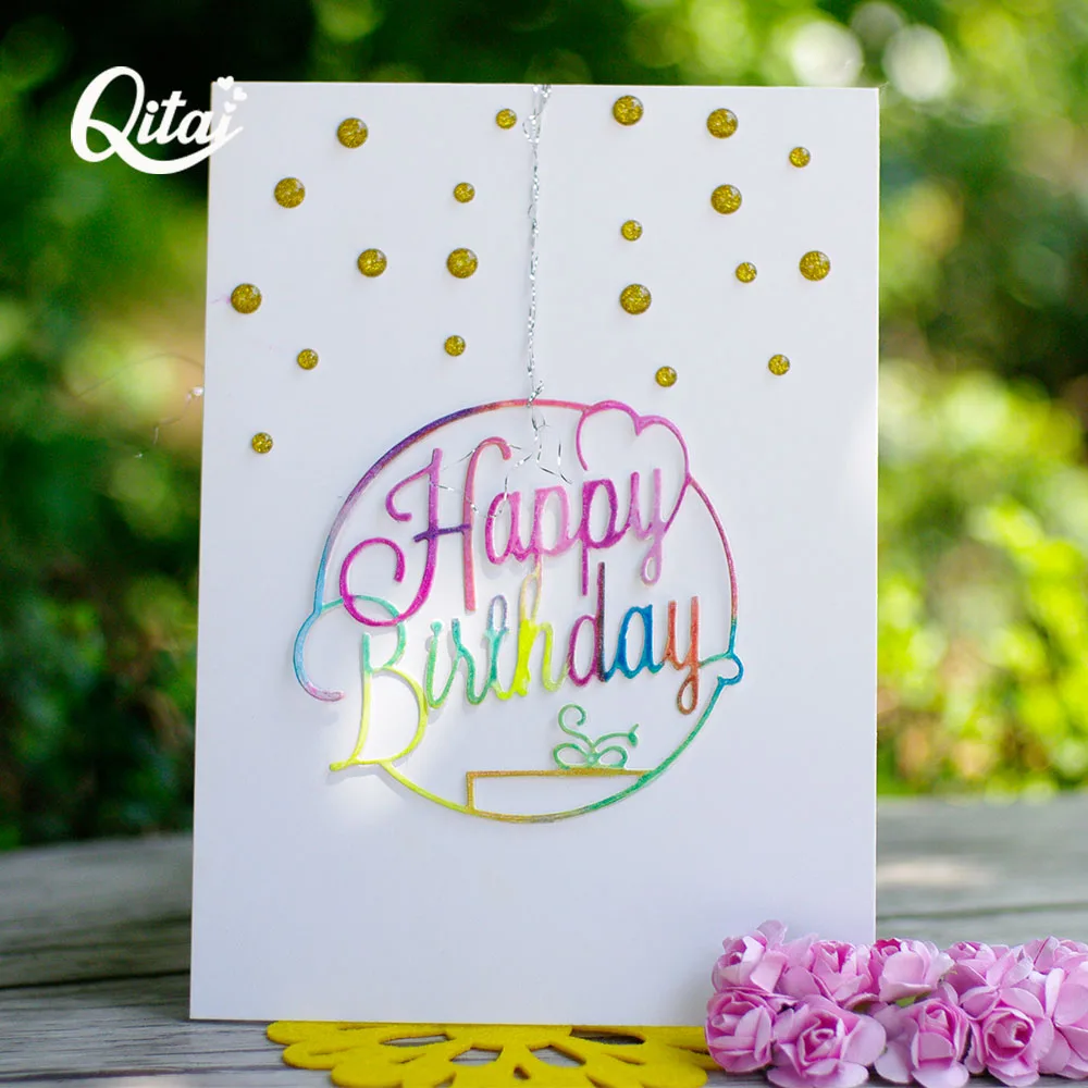 Треугольные баннеры QITAI для скрапбукинга трафареты и рукоделия альбом бумажная