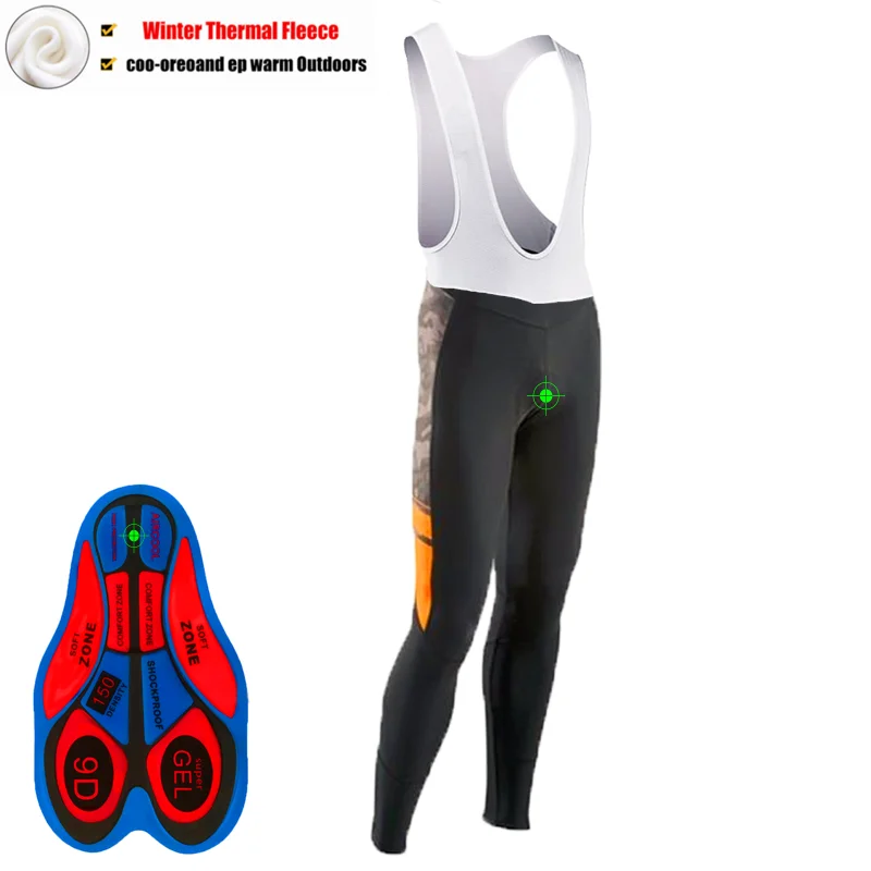 Winter Long Pants NW сохраняющие тепло велосипедные комбинезоны зимние термальные брюки для горного велосипеда велошорты Coolmax 9D гелевые штаны для велоспорта - Цвет: Winter Long Pants