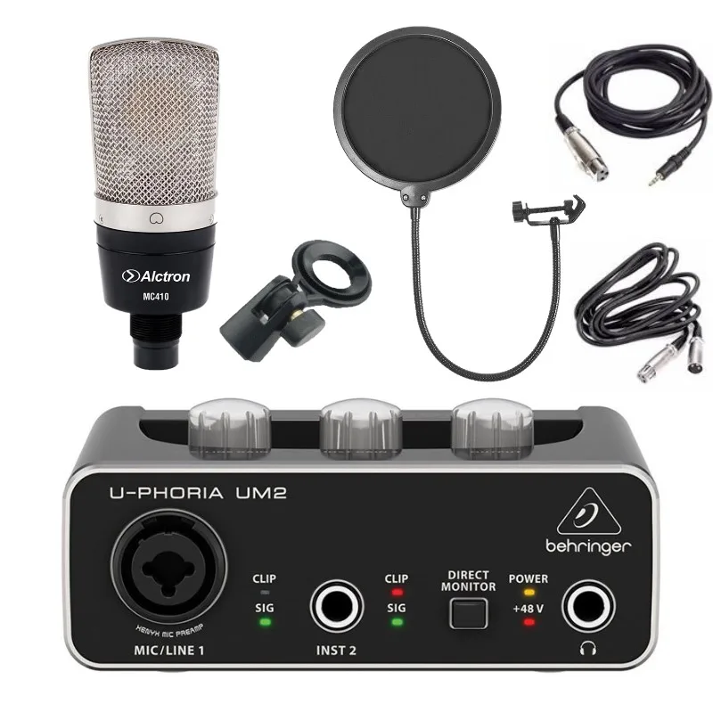 100% оригинальный комплект для студийной записи Alctron MC410 микрофон с комплектом
