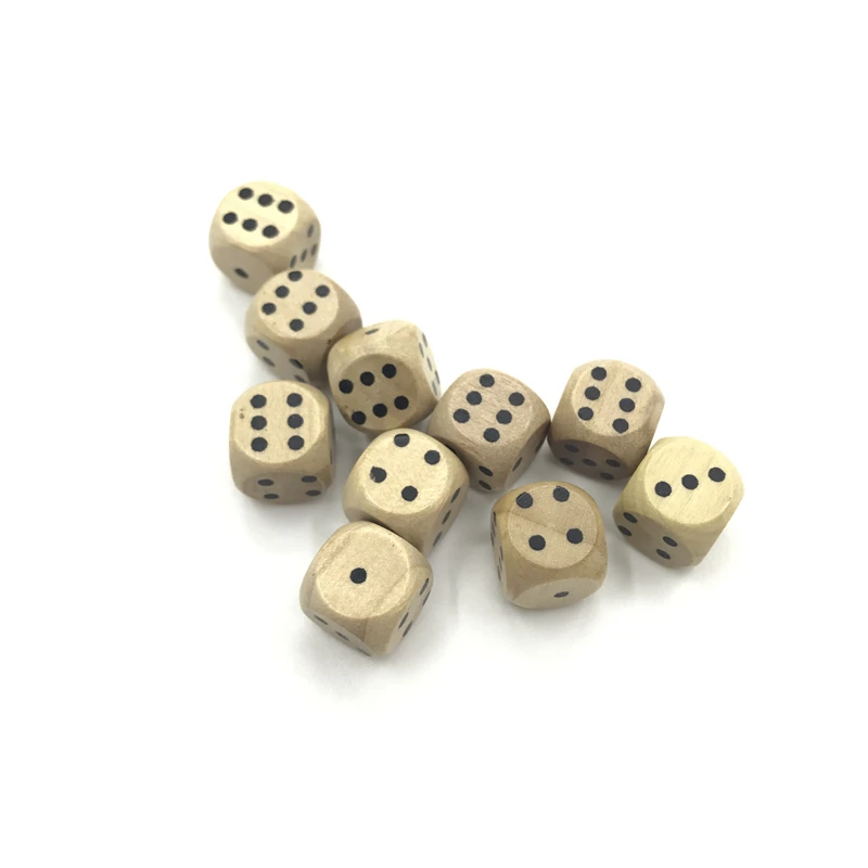 6 шт. деревянные кости 12 мм|Кубики| |