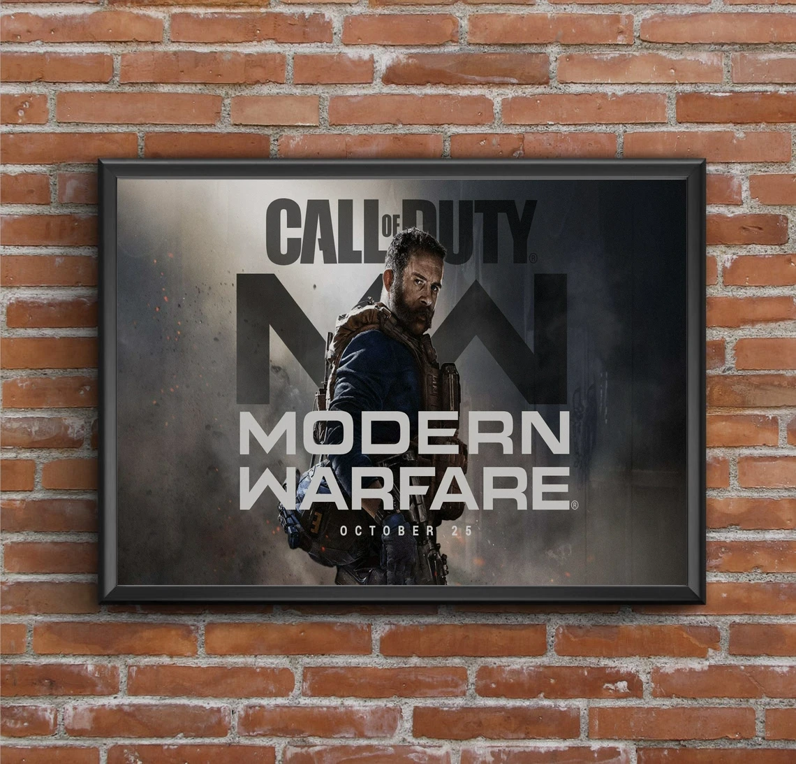 

Холщовый постер для видеоигр Modern Warfare (без рамки)