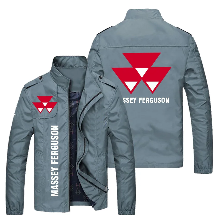 

2021 father's Day gift new fashion brand logo printing high grade coat Street men's zipper cardigan slim fit coat