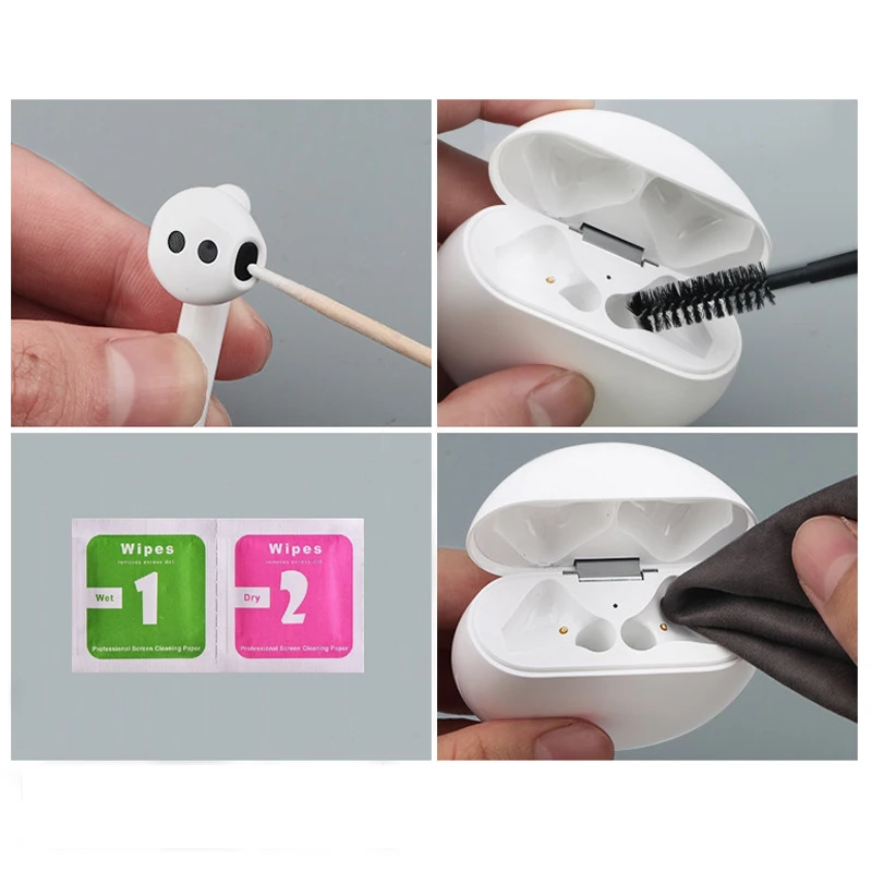 Инструмент для чистки кистей Airpods Pro 2 1 Xiaomi Airdots Huawei Freebuds Bluetooth-Совместимый Чехол