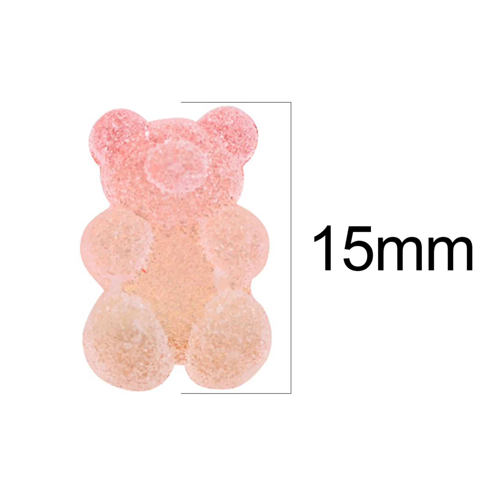 Бусины в виде мармеладных медведей кабошон имитация сахарного желе медвежат