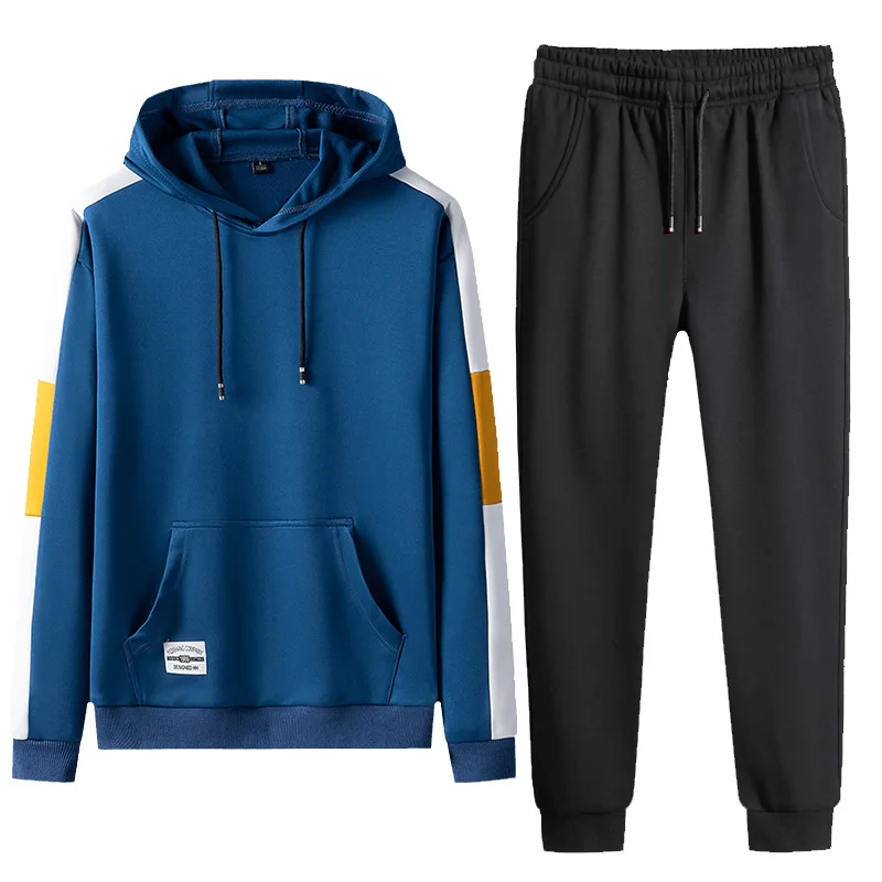 Костюм спортивный мужской из 2 предметов Повседневная Толстовка с капюшоном в