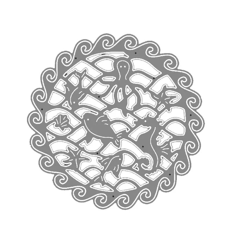 2020 новые металлические высечки и Скрапбукинг для изготовления бумаги Sea Life рамка